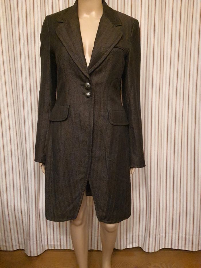 Jolie Pardessus Bruphils taille 38 marron/noir - photo numéro 2