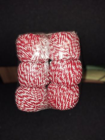 * Lot de 6 pelotes blanc et rouge