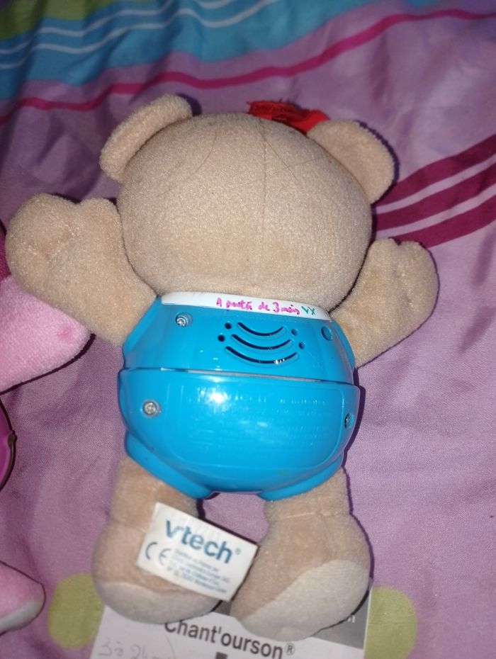 Chant ourson bleu et rose nina vtech - photo numéro 5