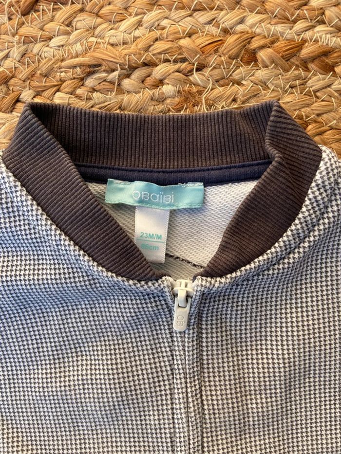 Veste pull zip garçon 24 mois Obaibi - photo numéro 2