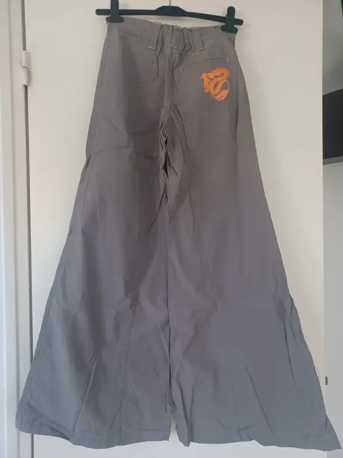 Pantalon pattes d'éléphant gris enfant DDP - photo numéro 4
