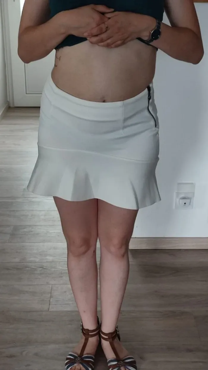 Mini jupe blanche