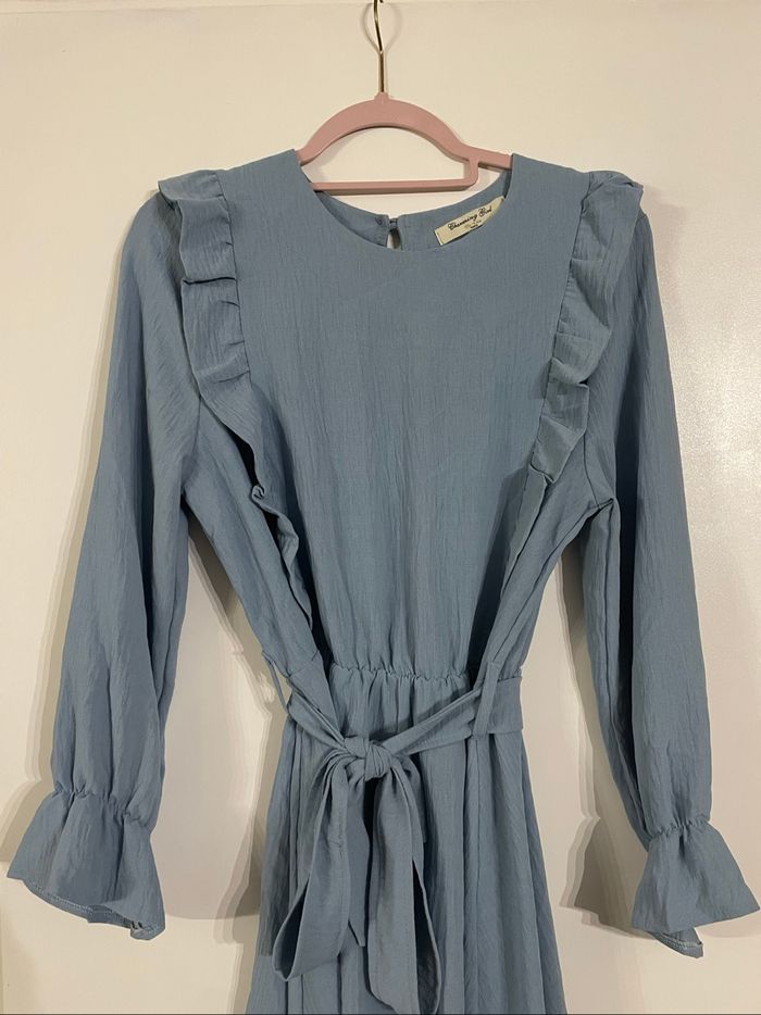 Robe bleue élastique - photo numéro 2