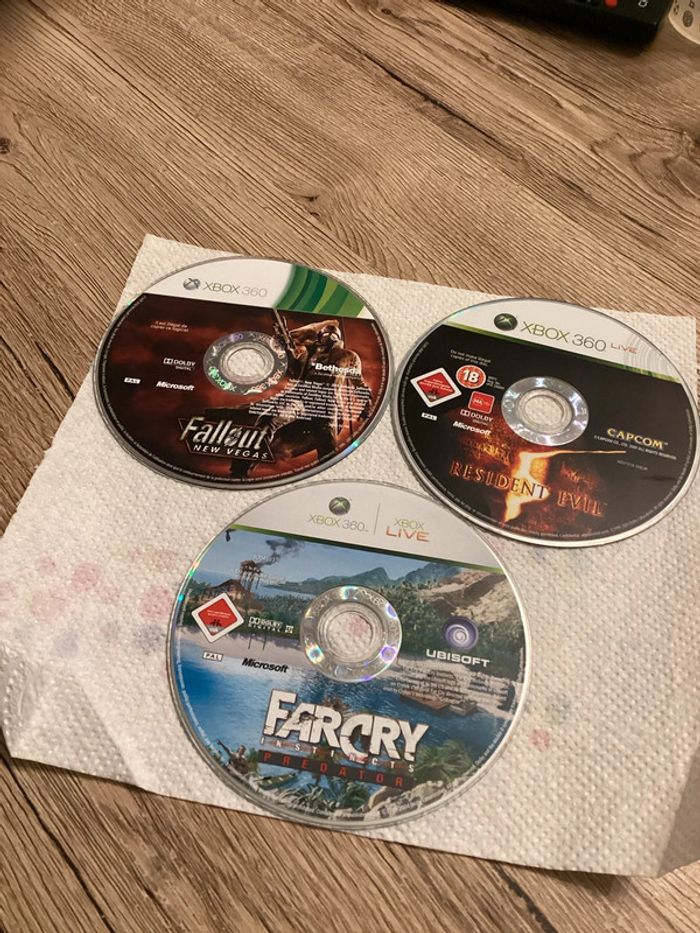 lot de 3 jeux CD seul Xbox 360 Microsoft
