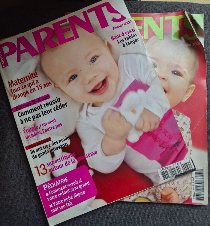 Lot de 2 Magazines Parents Janvier et Février 2009 - photo numéro 1