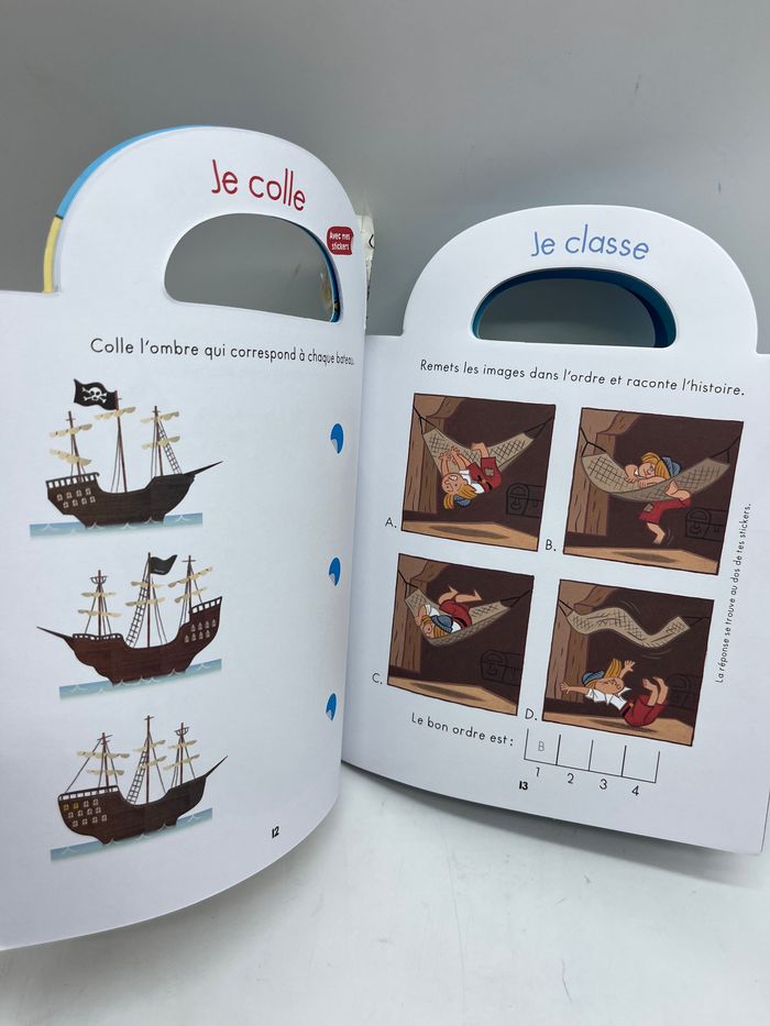 Livre d’activité Magazine Ma valise à jeux spécial  Pirate avec crayon Neuf - photo numéro 4