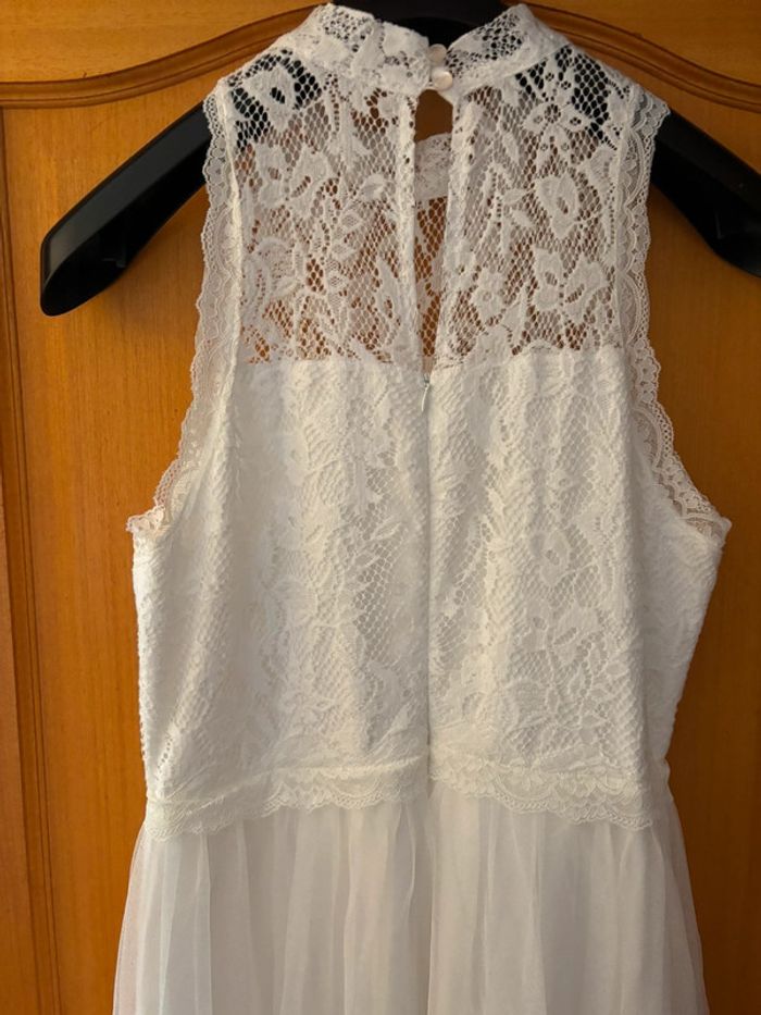 Robe de mariée bohème ou cocktail blanche 42 - photo numéro 5