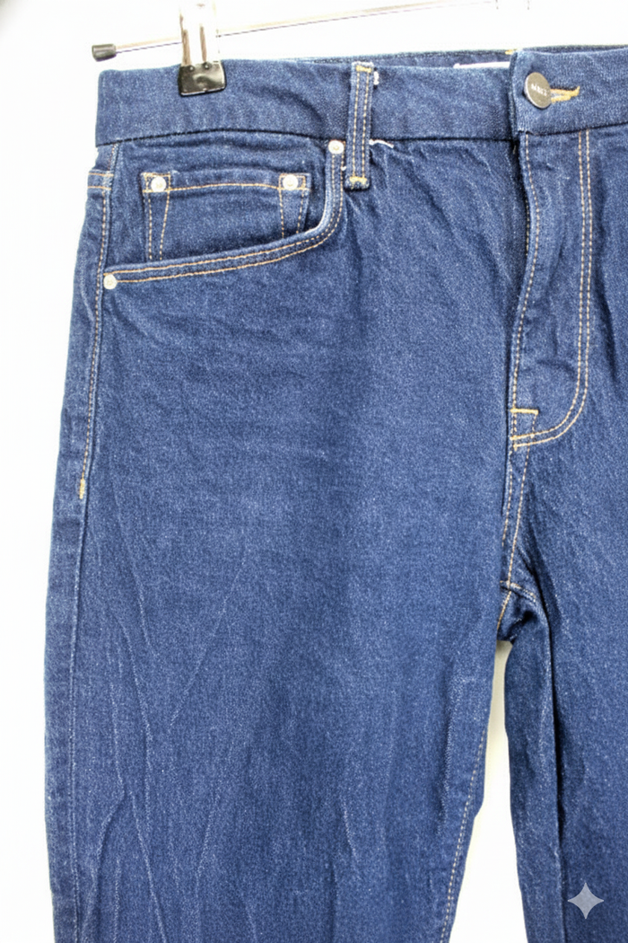 Jean Droit MNG Mango - Aspect Froissé - Taille 38 / M - photo numéro 4