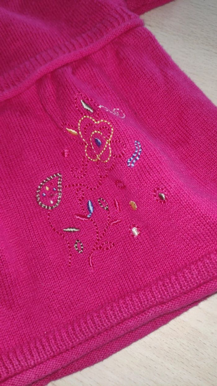 Gilet rose style boléro 18 mois Grain de blé - photo numéro 3