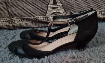 Escarpins noir cuir 40