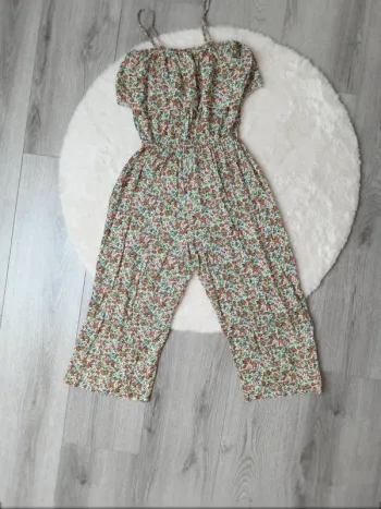 🌸 Combinaison fluide 3/4 à fleurs – Taille L/XL