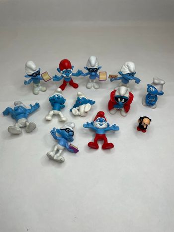 Lot figurine les schtroumpfs 