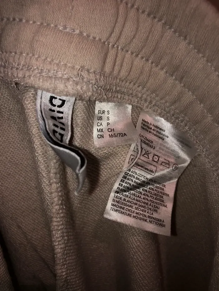 short beige à élastique lien de serrage - photo numéro 4