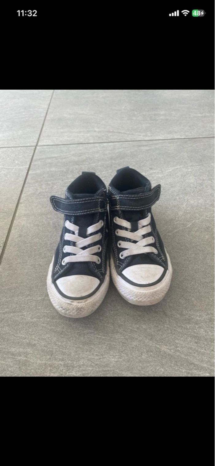 Converse fille noir taille 27