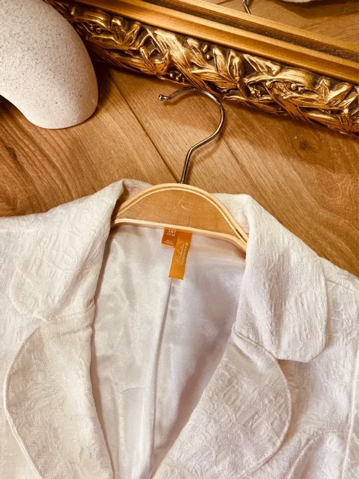 Taille 4-5 ans tenue cérémonie blazer jupe fille Orchestra Sergent Major blanc taupe 🩷 - photo numéro 4