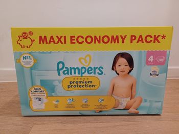 1 Carton couches neuves Pampers premium Taille 4 - Maxi-Ecopack