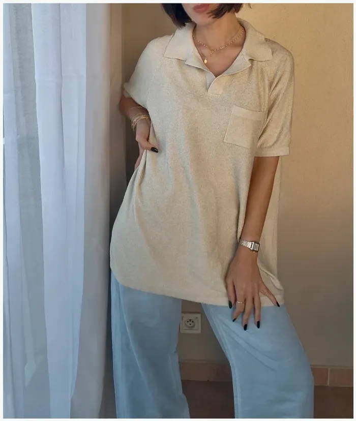 Polo maille beige Asos XS très bon état