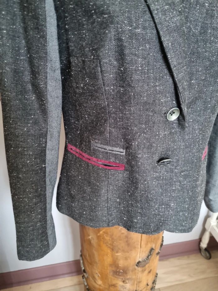 Veste blazer gris bonobo taille M - photo numéro 2