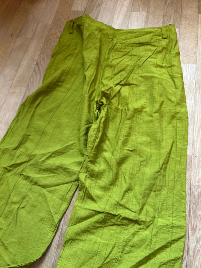 Pantalon Zara Vert T XL façon Organza - photo numéro 5