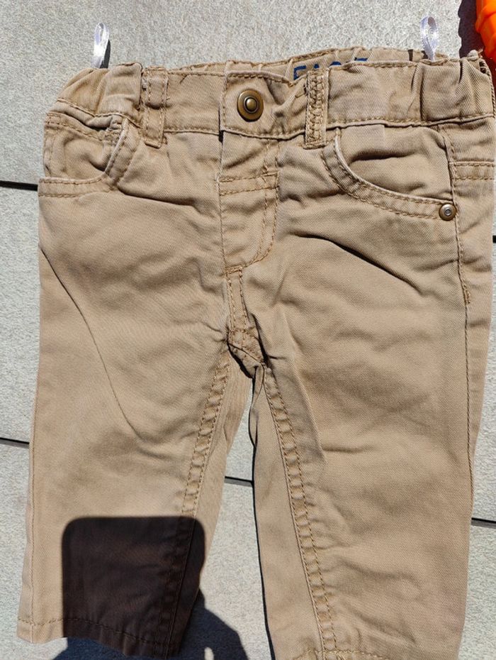 Pantalon beige garçon 3 mois baby club - photo numéro 2
