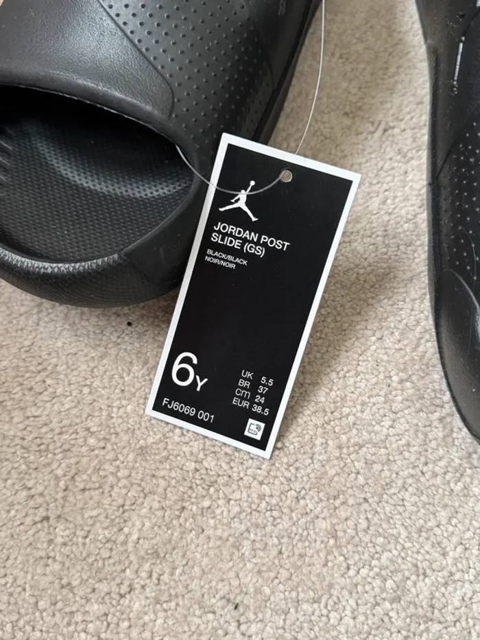 Claquettes Air Jordan Post Slide - Black - photo numéro 4