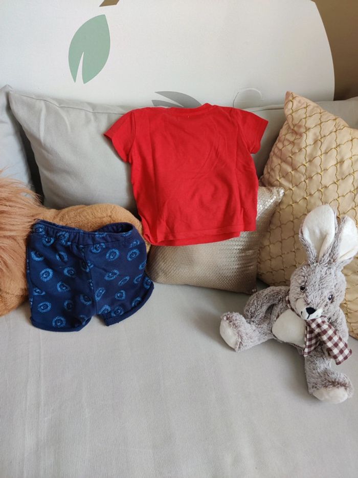 Ensemble short + t-shirt lion - photo numéro 2