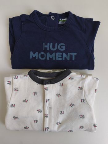 Lot de 2 pyjamas 1 mois