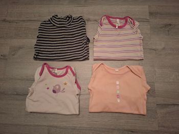 Lot de 4 bodies manches longues