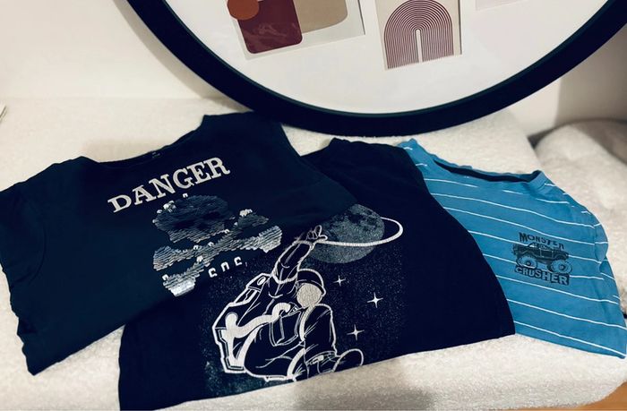 Lot tee shirt manches longues kiabi - photo numéro 2