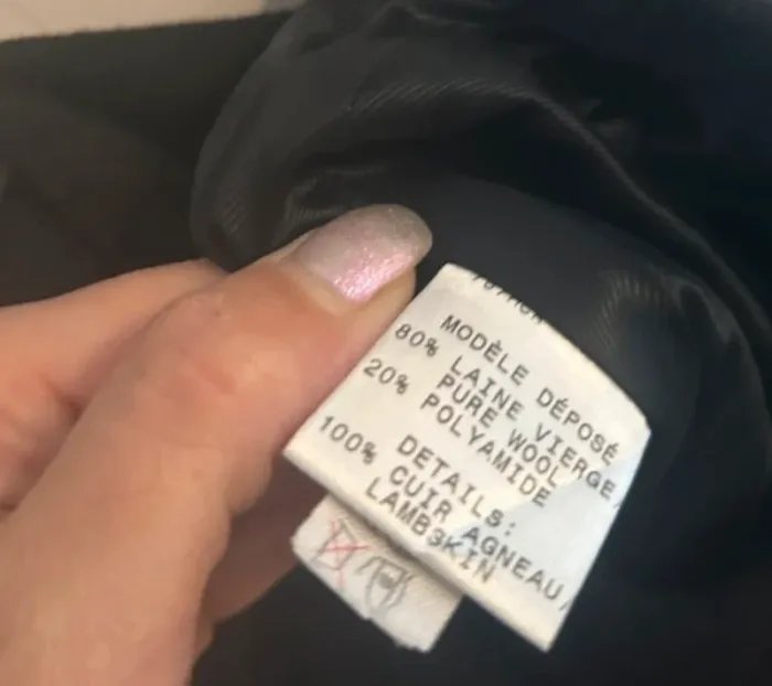 Paule ka jupe noire en laine vierge , femme, taille 36 - photo numéro 4