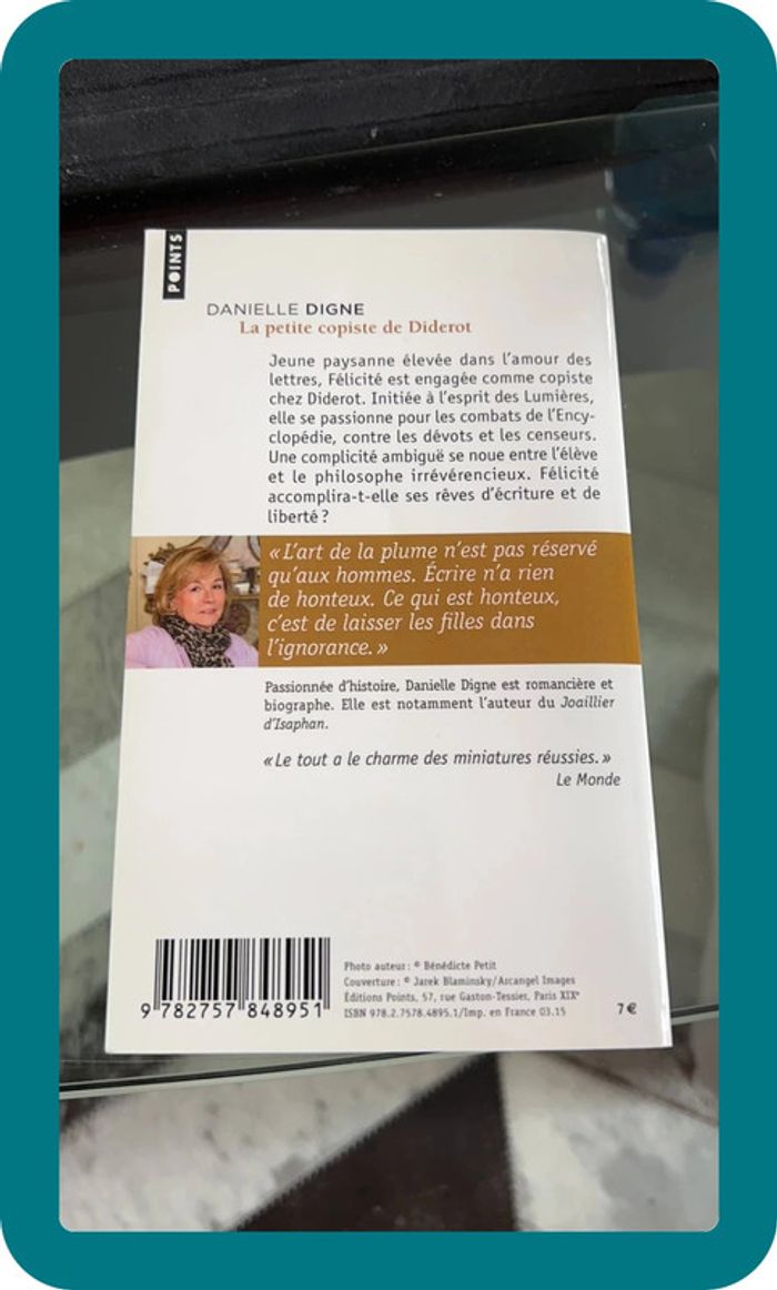 Danielle Digne - La petite copiste de Diderot - photo numéro 2