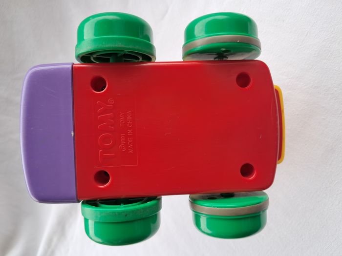 Lot de 3 train locomotive tomy push'n go vintage - photo numéro 7