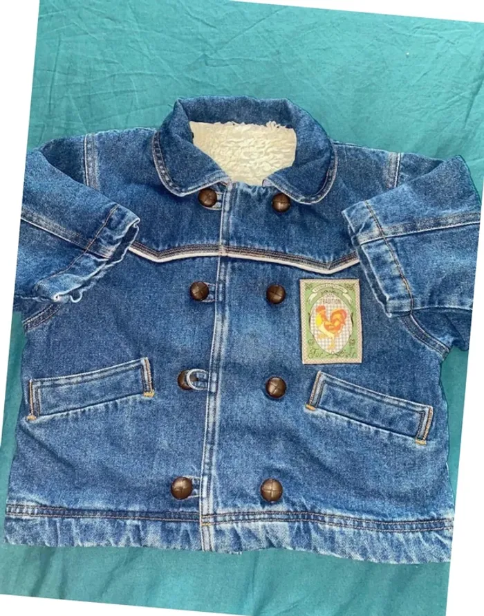 Veste en jean vintage garçon taille 3 ans