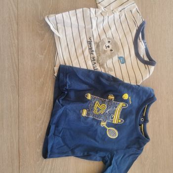 Tshirt manche longue 6 mois kiabi / sucre d'orge 