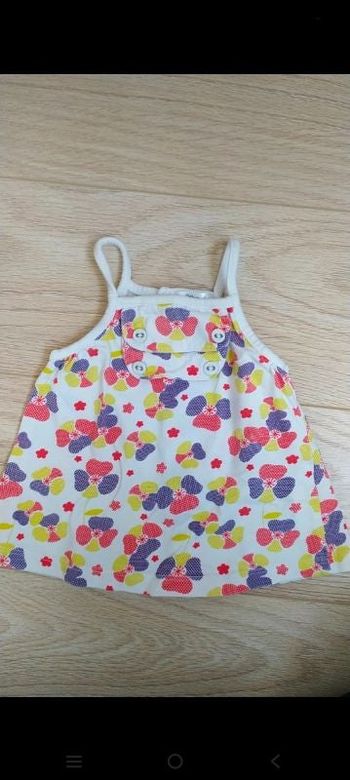 Robe été fleurs fille 3 mois