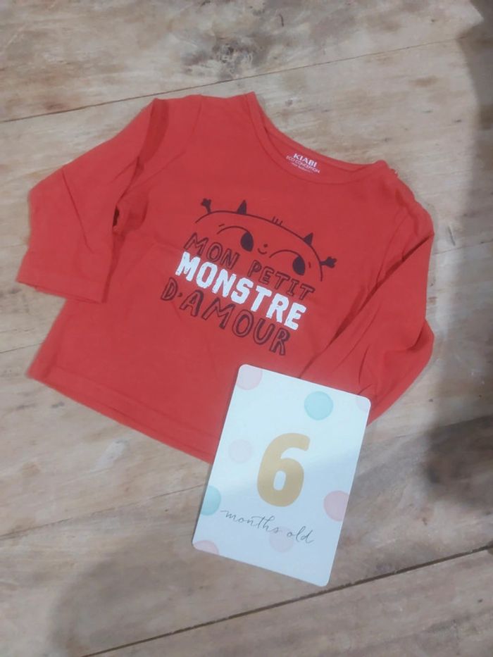 Tee shirt manches longues kiabi 6mois