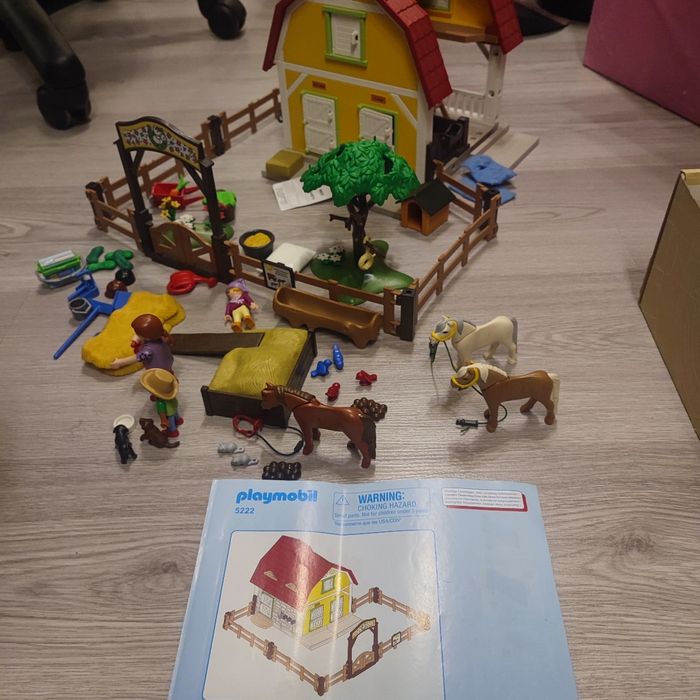 Playmobil 5222 ranch avec poneys complet - photo numéro 3