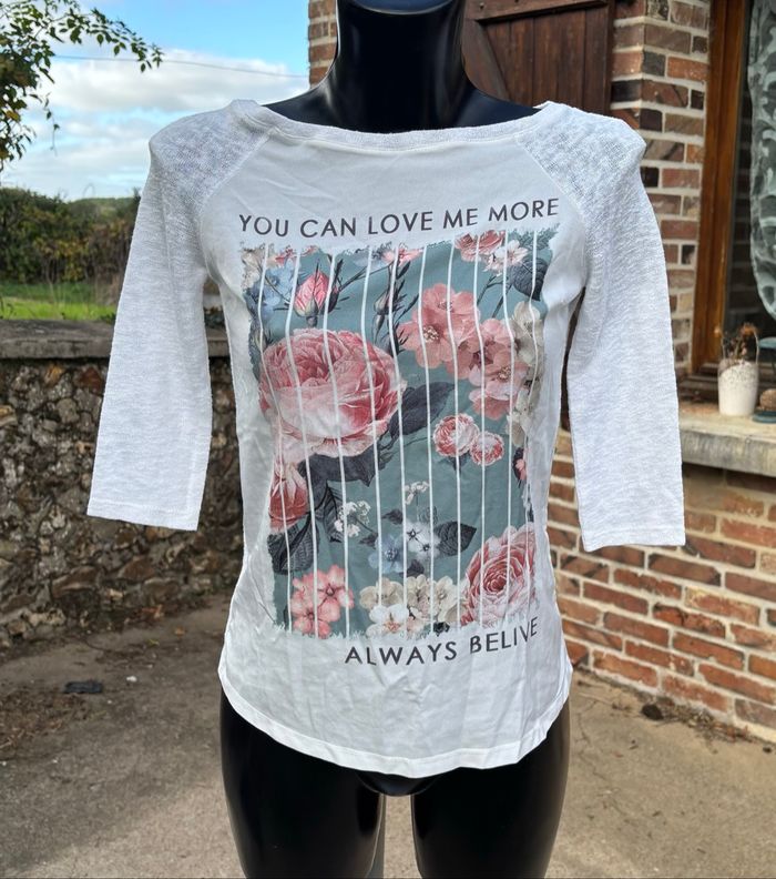 🌸 T-shirt manches 3/4 Jennyfer 🌸