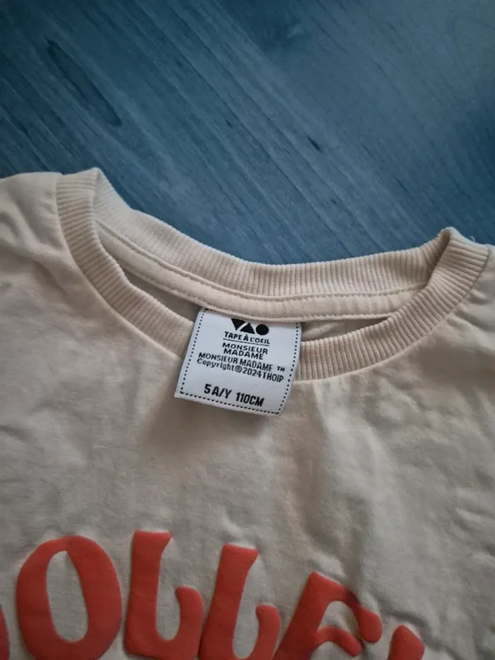 Tee-shirt tape à l'œil Monsieur Madame 5 ans - photo numéro 3