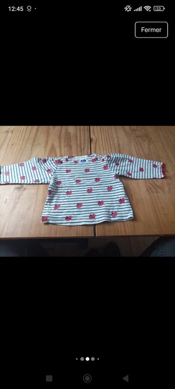Lot de tes shirt bébé fille est 1 combi short
