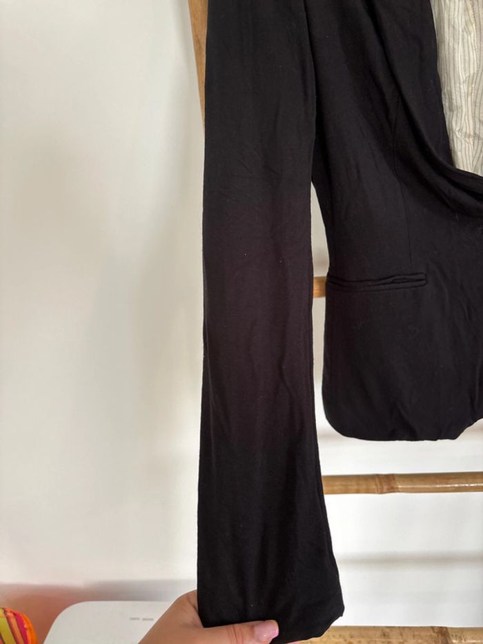 Veste blazer noire avec épaulettes - photo numéro 4
