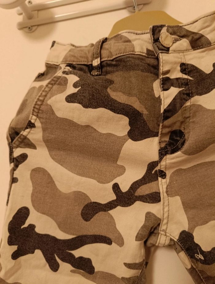 Pantalon Slim Camouflage Gris/Blanc – Taille M (38) - photo numéro 2