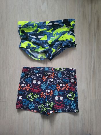 Lot 2 shorts de bain enfant 3 et 4 ans