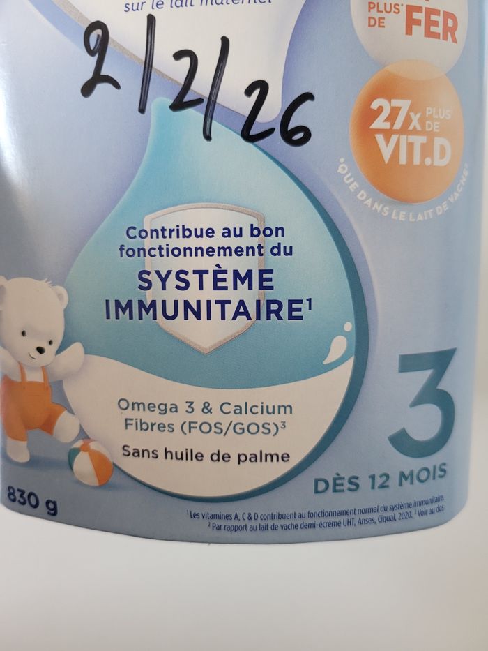 Vend boîte de lait " gallia calisma " 3eme age neuf - photo numéro 2
