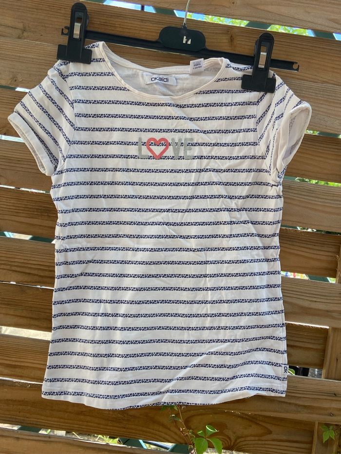 Tee-shirts à rayure bleu