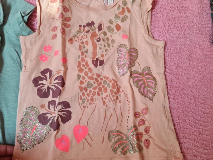 Lot de 2 tee shirts fille DPAM 2 ans - photo numéro 5