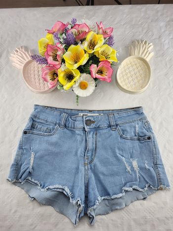 Short en jean délavé bleu clair-FB Sister-taille36