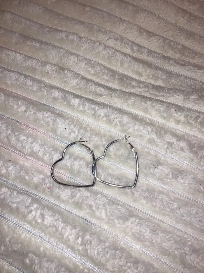 Boucles d’oreilles créoles coeur