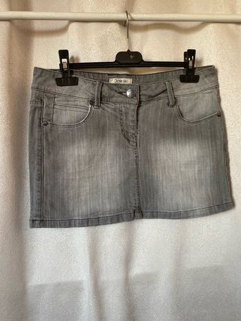 Mini jupe en jeans gris 40 Pimkie