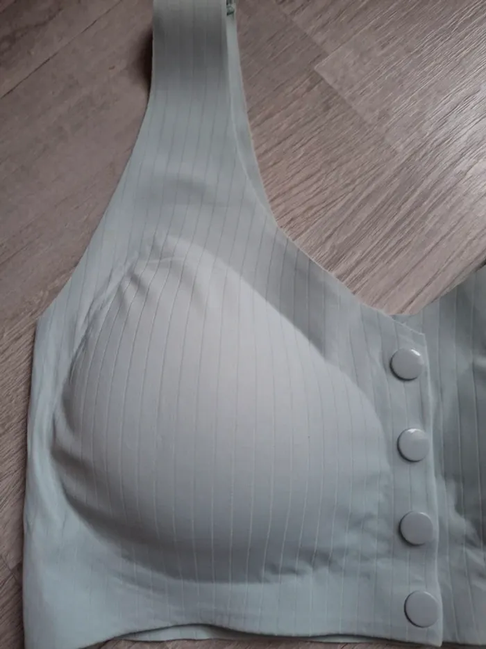 Bralette bleu clair à pression - photo numéro 3